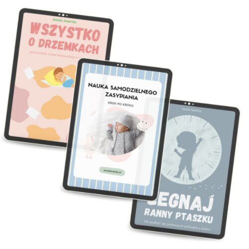 PAKIET 3 Ebooki – Nauka Samodzielnego Zasypiania & Wszystko o Drzemkach & Żegnaj Ranny Ptaszku